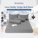 Luxe Dobby Stripe Bedsheet