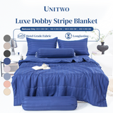Luxe Dobby Stripe Blanket (Bedcover Only)